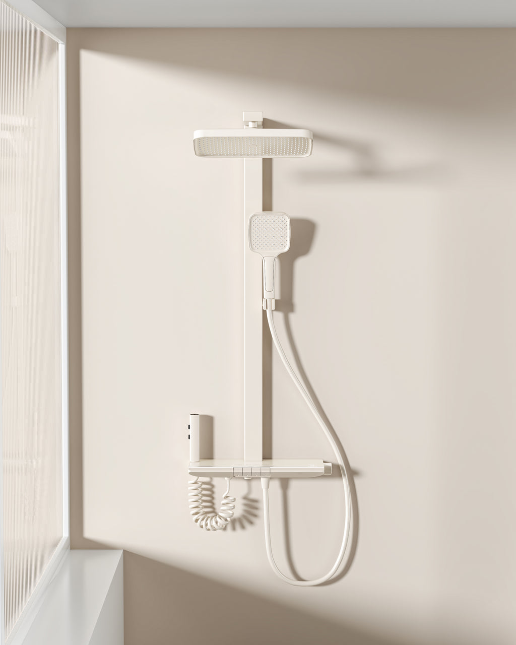 Jittgo intelligent thermostatic shower system with piano key design G70