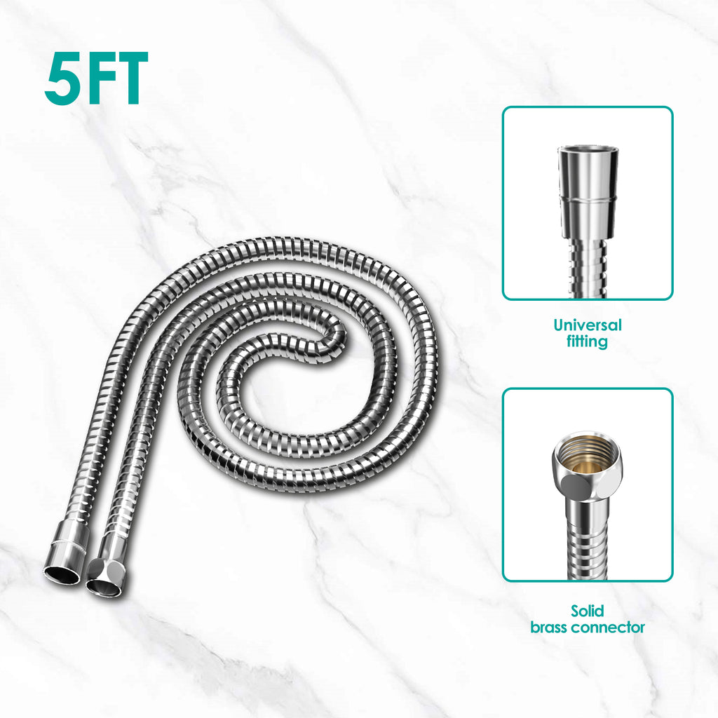 Round Rainfall Shower Head Combo