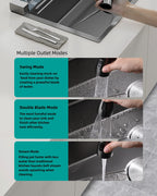 Jittgo nano  304 stainless steel waterfall single sink -N95P