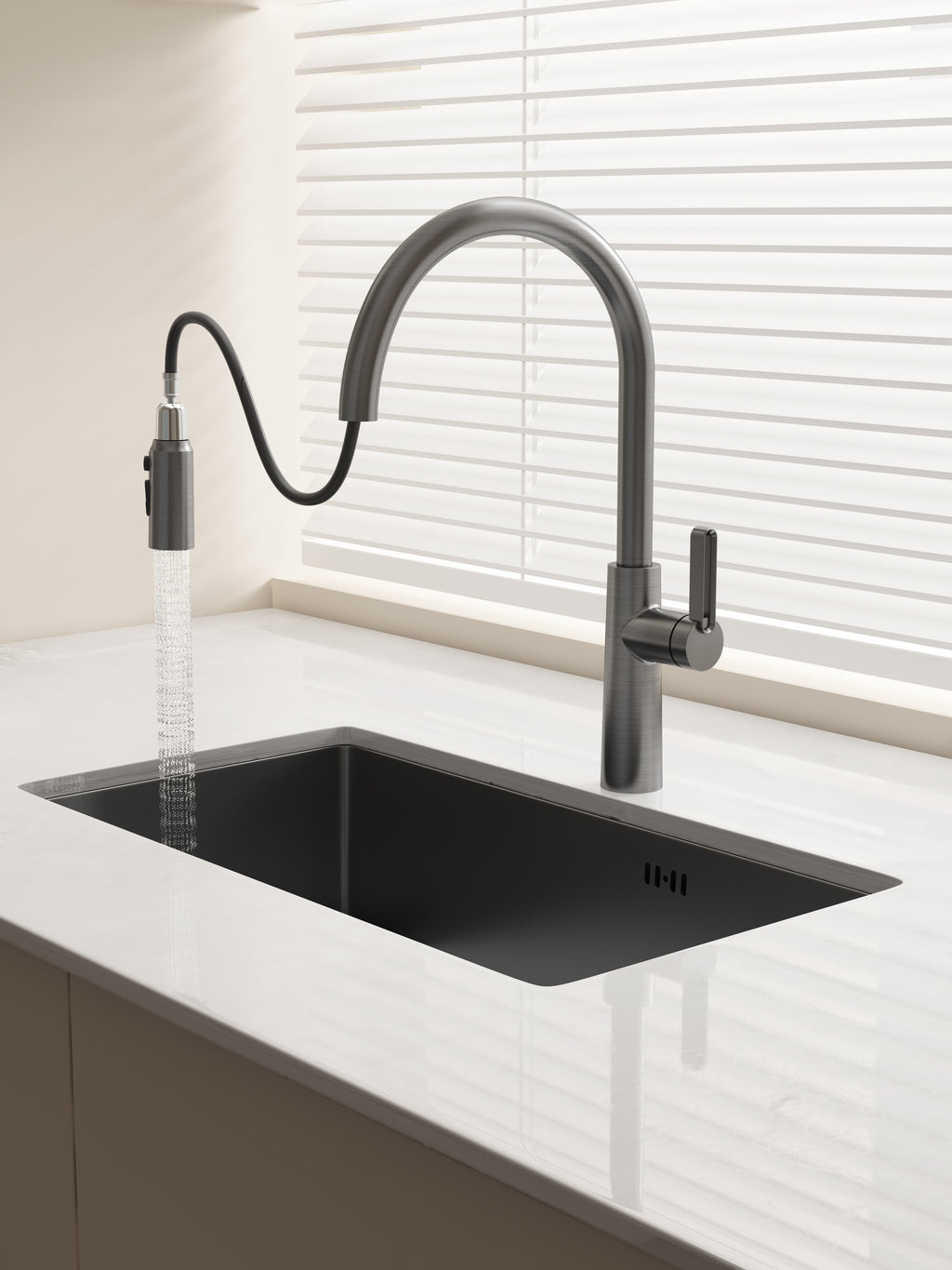 Jittgo Pull-Down Reversible Kitchen stainless Faucet JT -C26