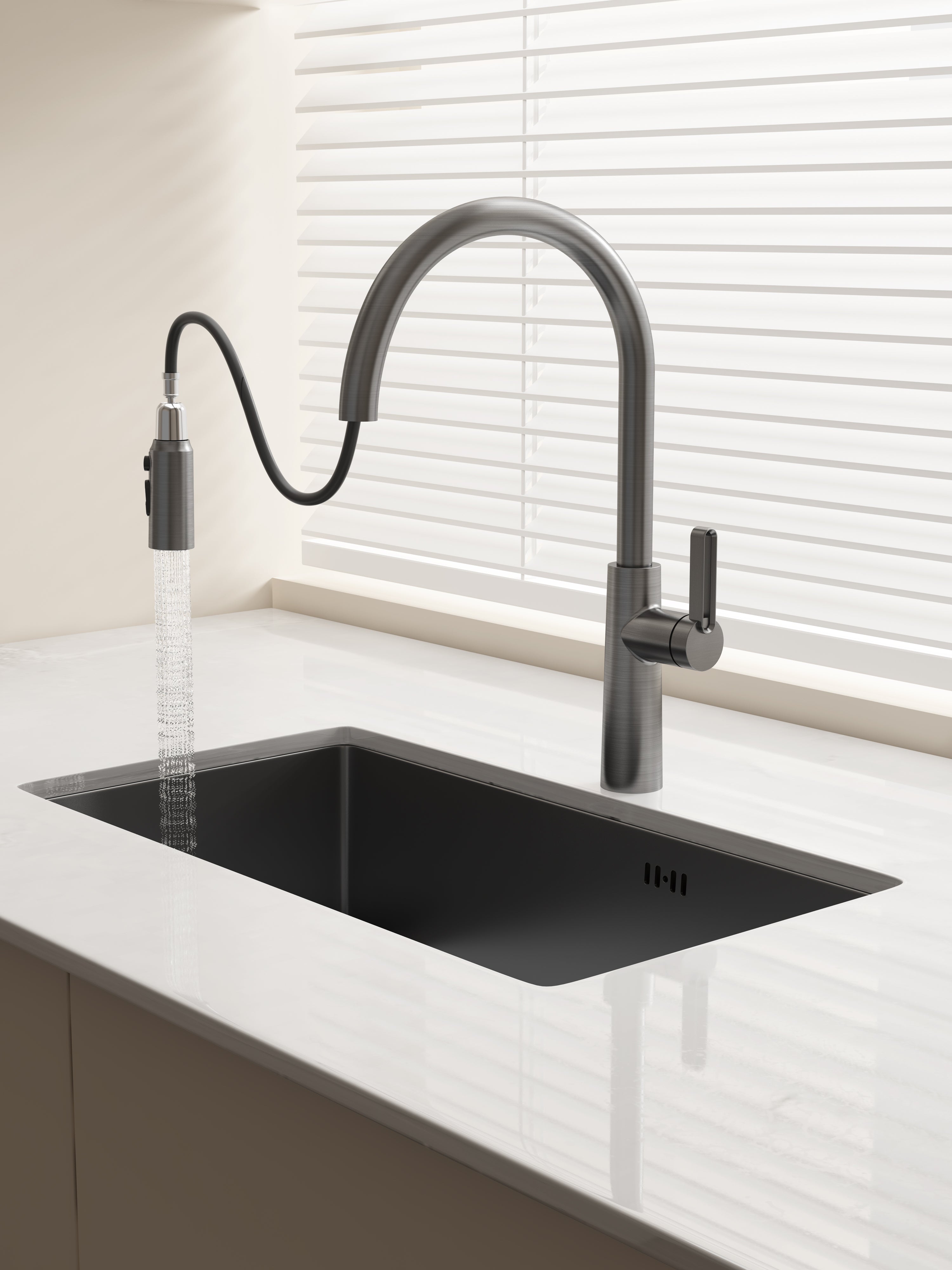 Jittgo Pull-Down Reversible Kitchen stainless Faucet JT -C26