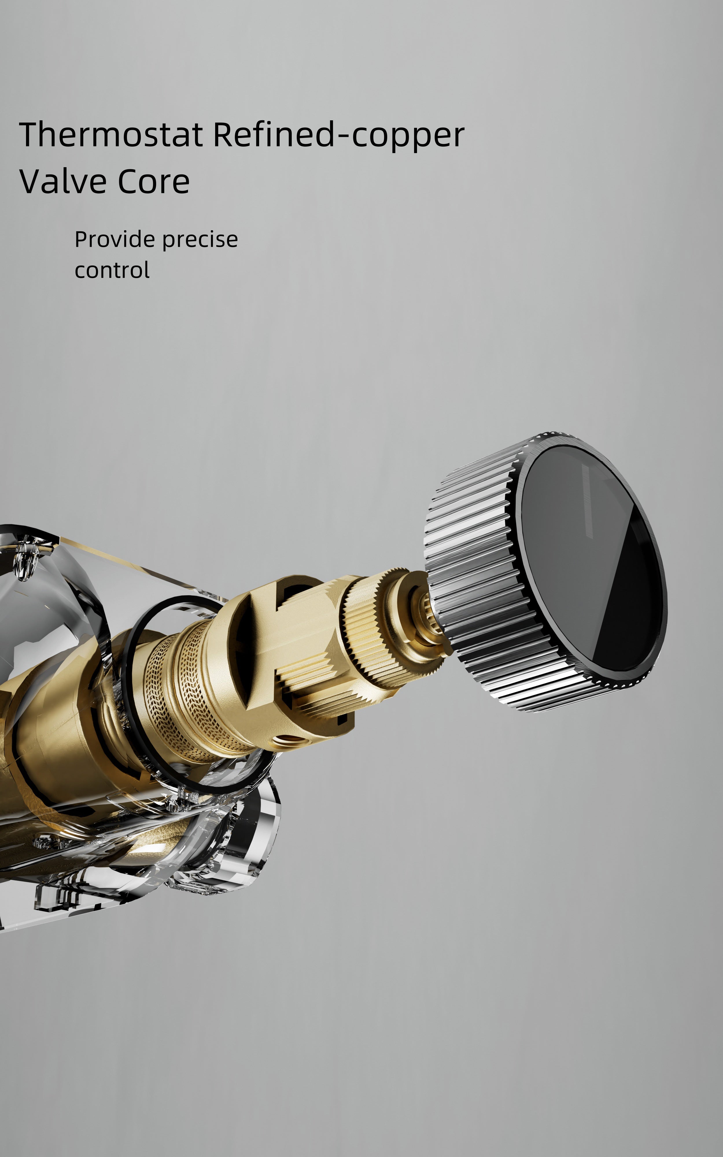 Jittgo Luxury shower system with piano key design E300H