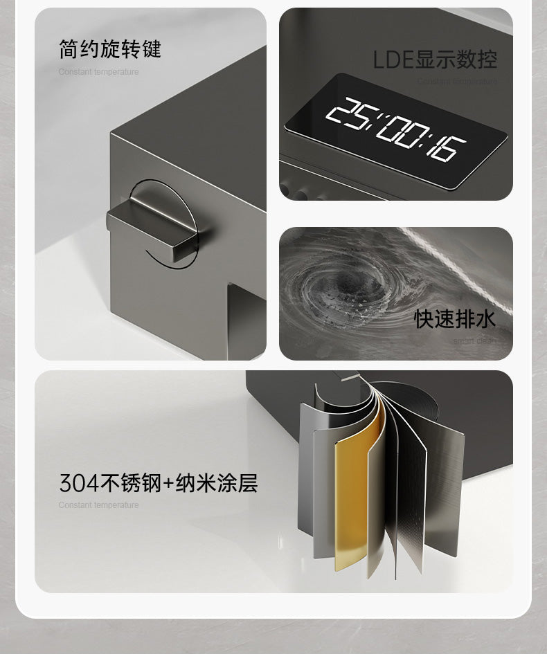 Jittgo thicken nano stainless steel waterfall single kitchen sink JT-N60