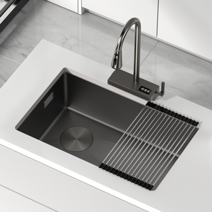 Jittgo thicken nano stainless steel waterfall single kitchen sink JT-N60