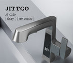 Jittgo Single-Hole Pull-Out Faucet with Temperature Display C350