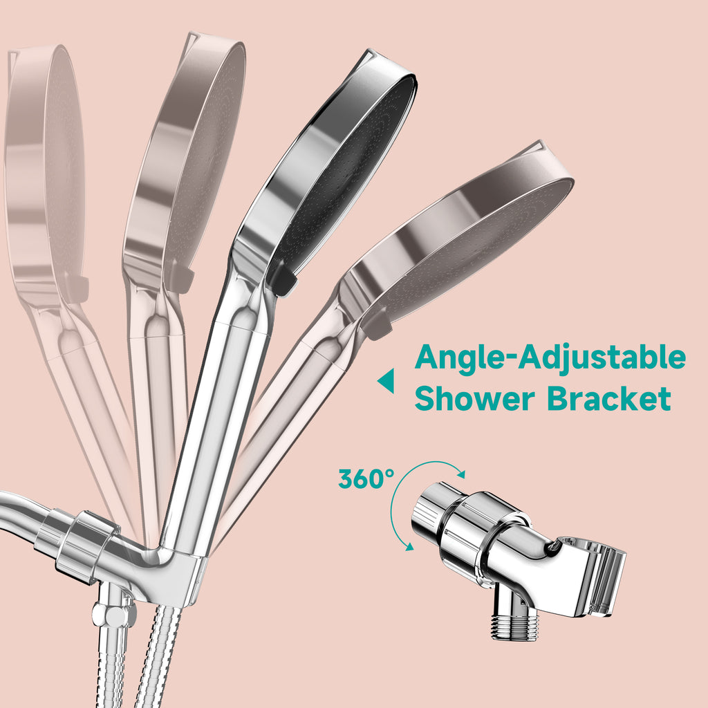 Filtered Headheld Shower Head，Chrome-Black