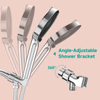 Filtered Headheld Shower Head，Chrome-Black