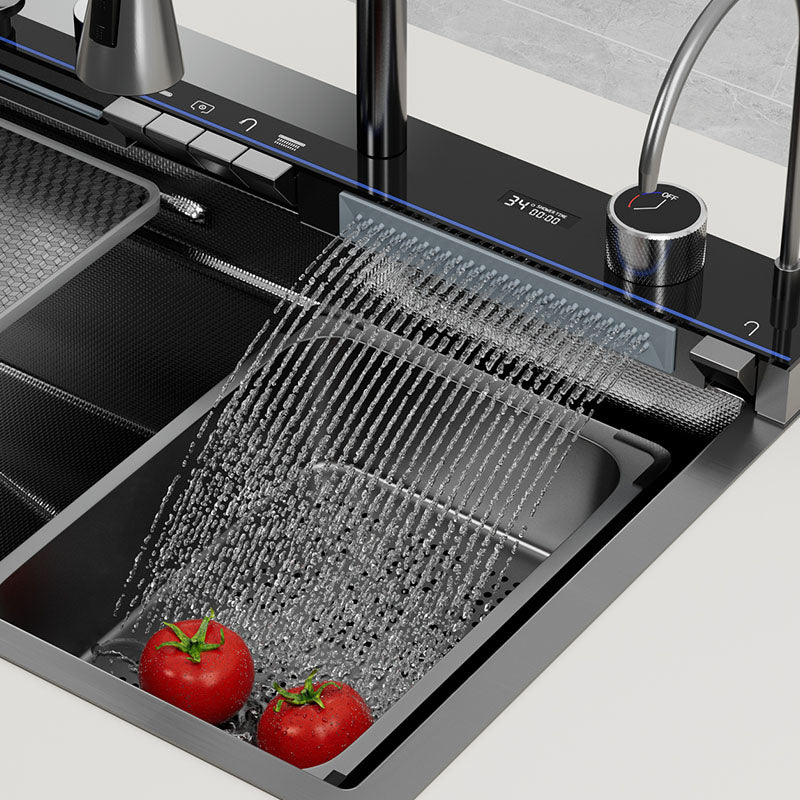 Jittgo nano  304 stainless steel waterfall single sink -N95P