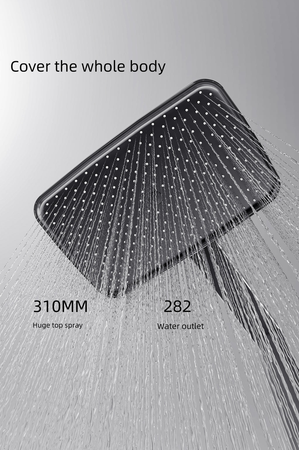 Jittgo intelligent thermostatic shower system with piano key design G70