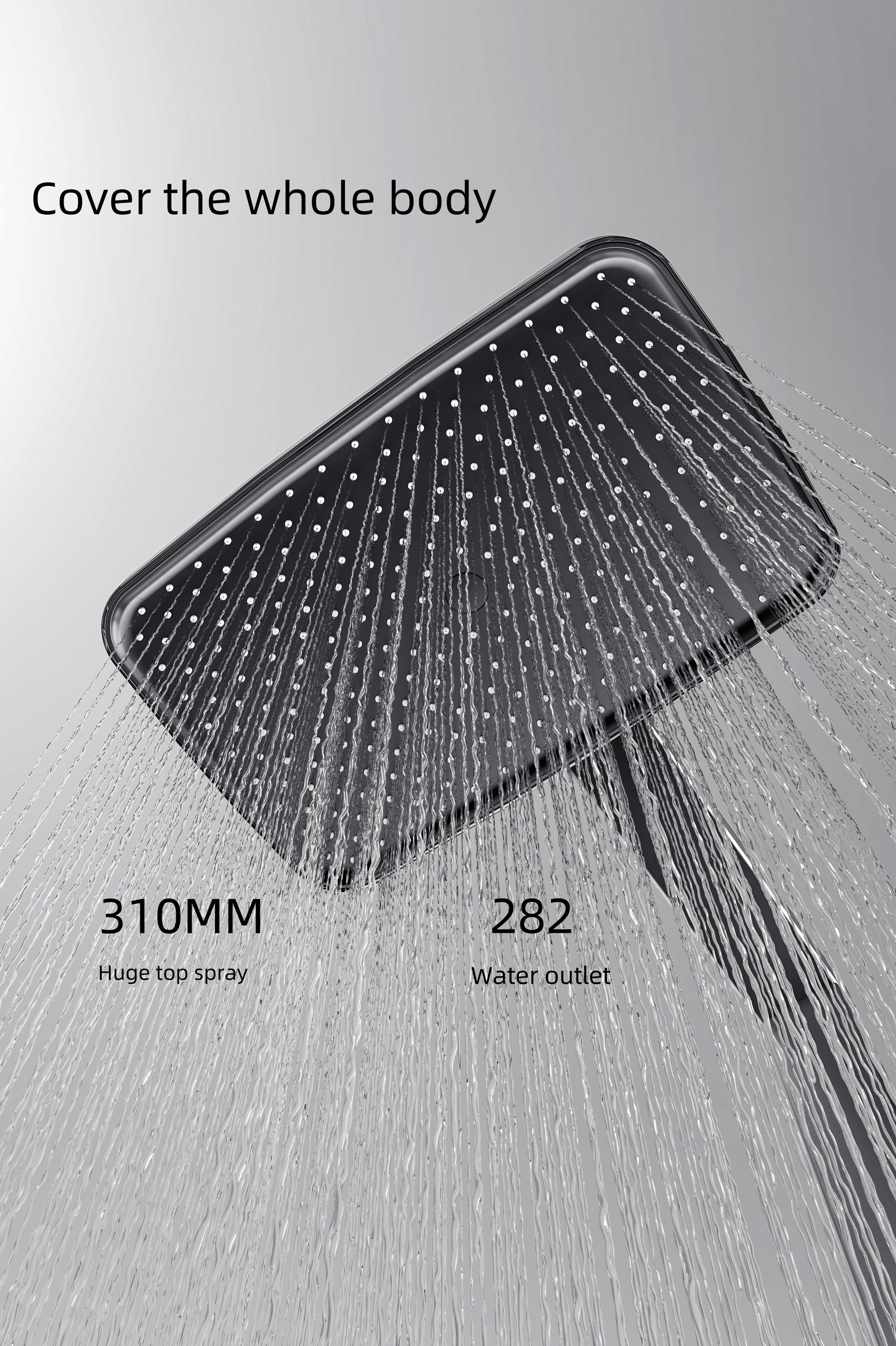 Jittgo intelligent thermostatic shower system with piano key design G70