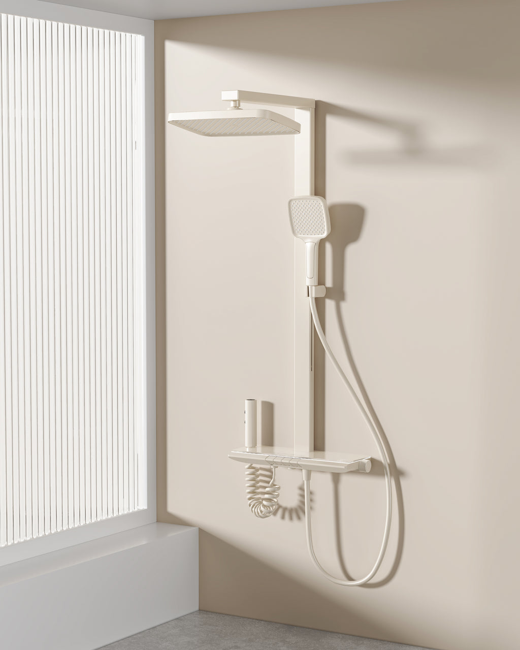 Jittgo intelligent thermostatic shower system with piano key design G70