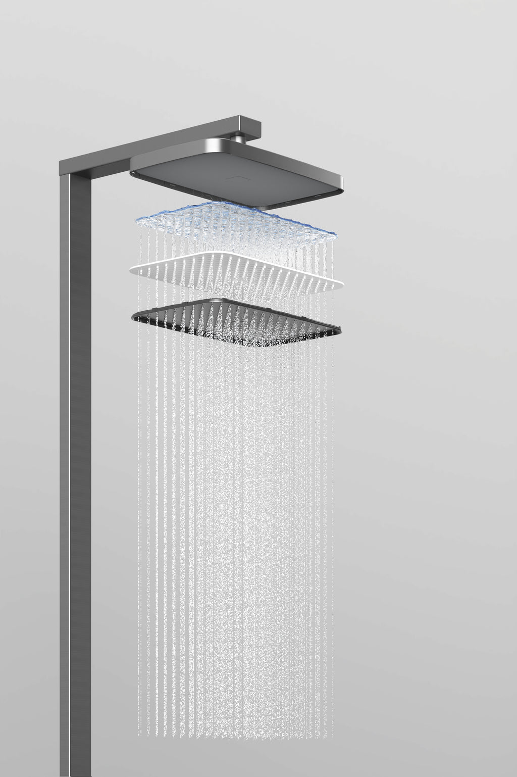 Jittgo intelligent thermostatic shower system with piano key design G70