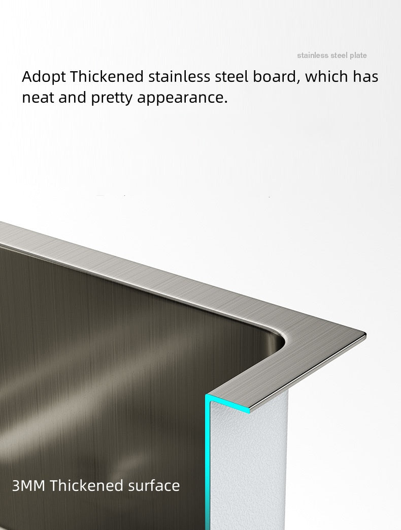 Jittgo thicken nano stainless steel waterfall single kitchen sink JT-N60