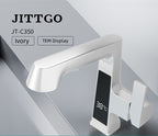 Jittgo Single-Hole Pull-Out Faucet with Temperature Display C350