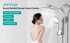 Round Rainfall Shower Head Combo