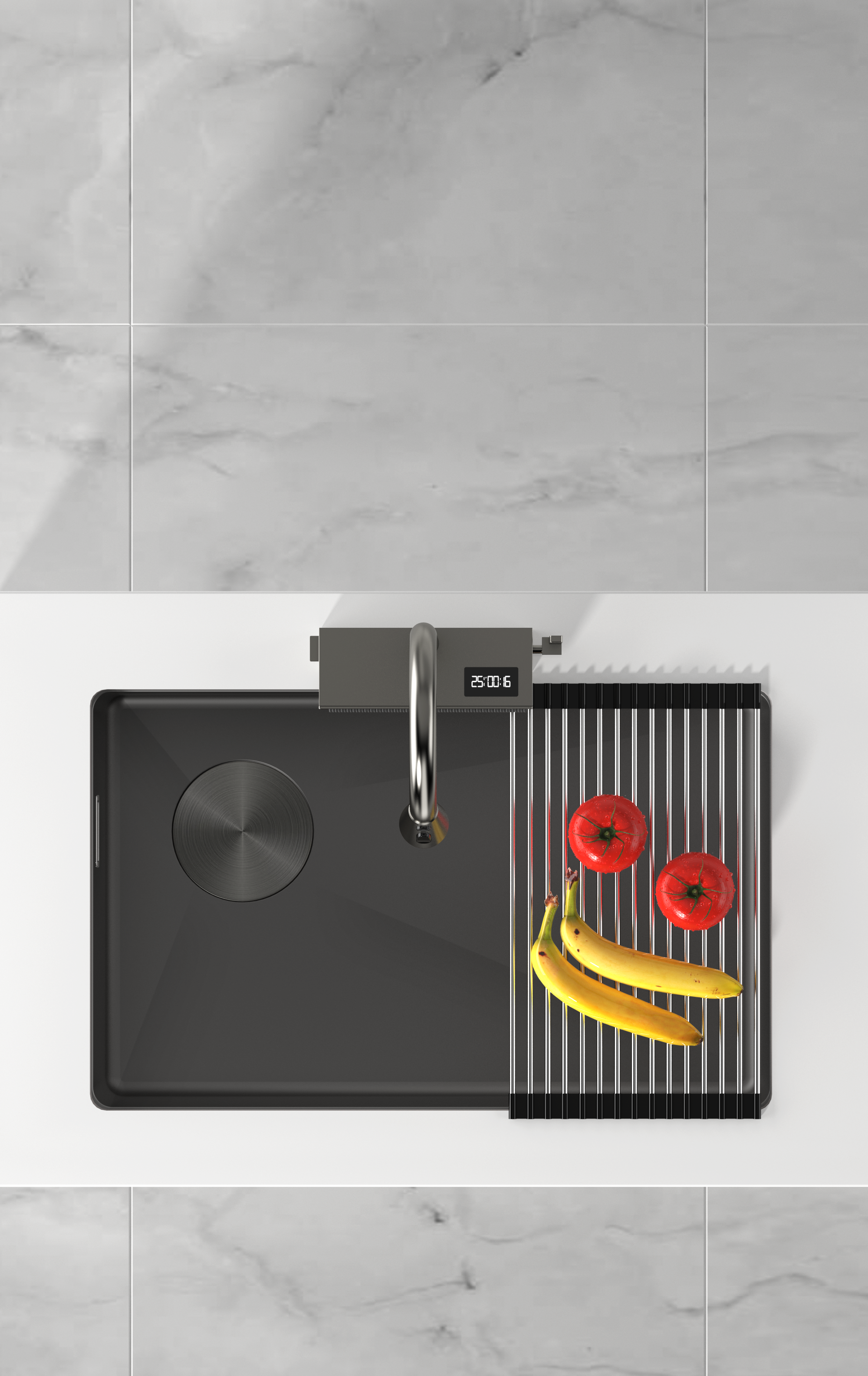 Jittgo thicken nano stainless steel waterfall single kitchen sink JT-N60