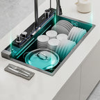 Jittgo nano  304 stainless steel waterfall single sink -N95P