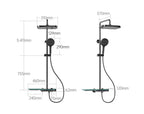 Jittgo Luxury shower system with piano key design E300H