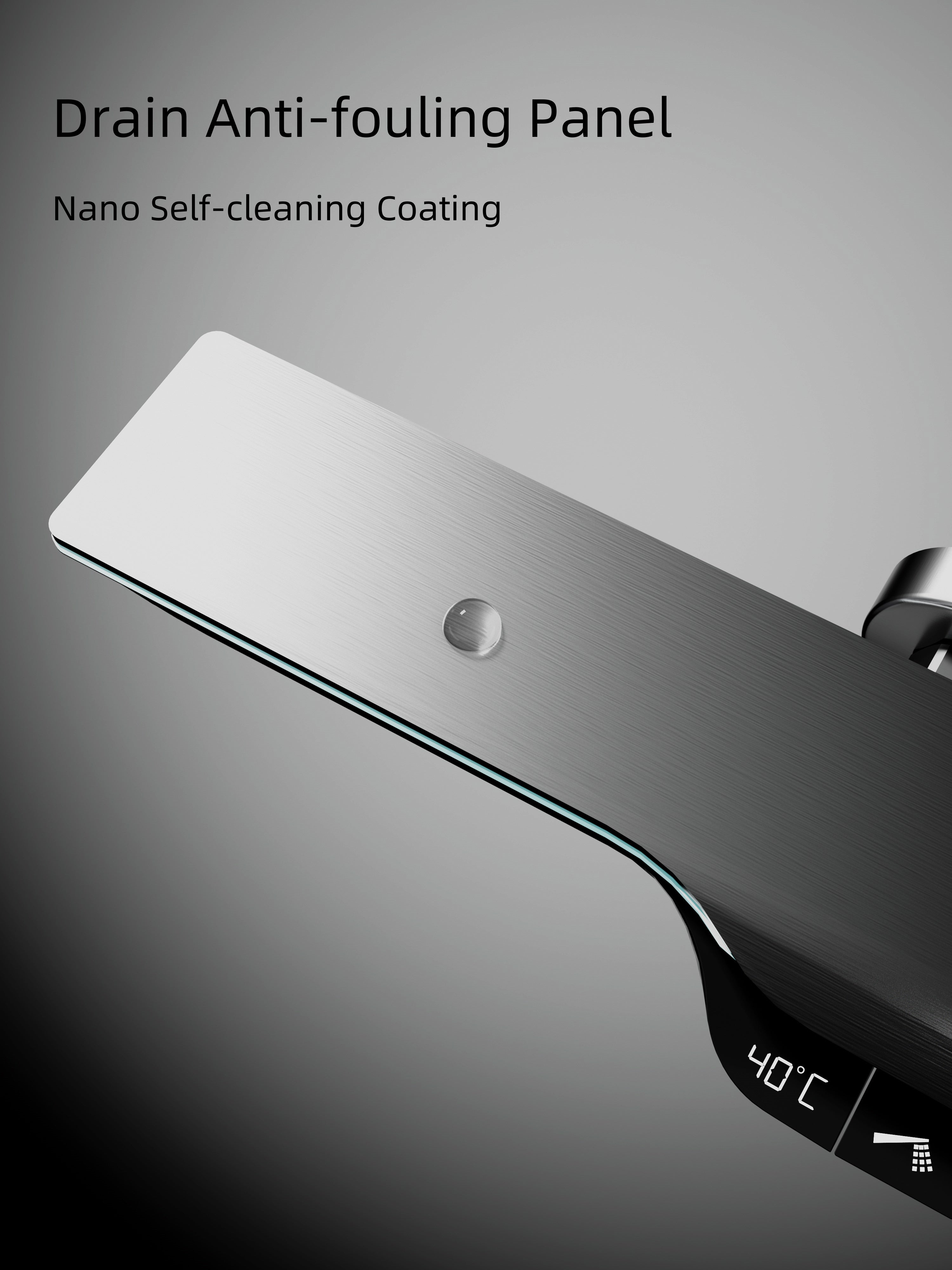 Jittgo Luxury shower system with piano key design E300H