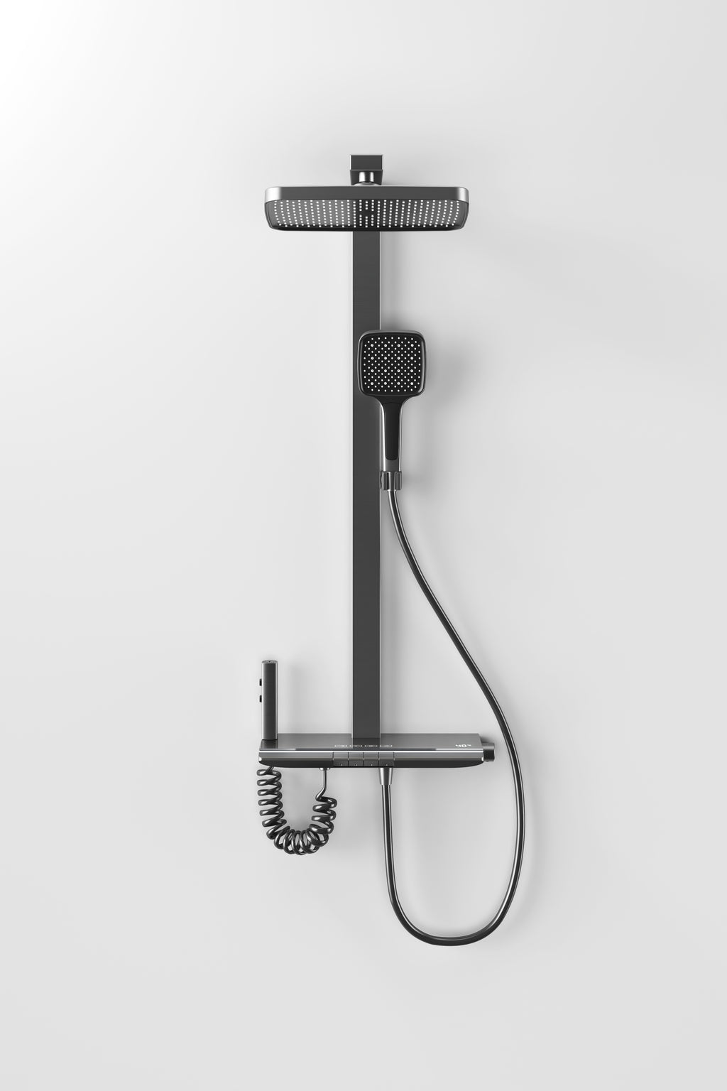 Jittgo intelligent thermostatic shower system with piano key design G70