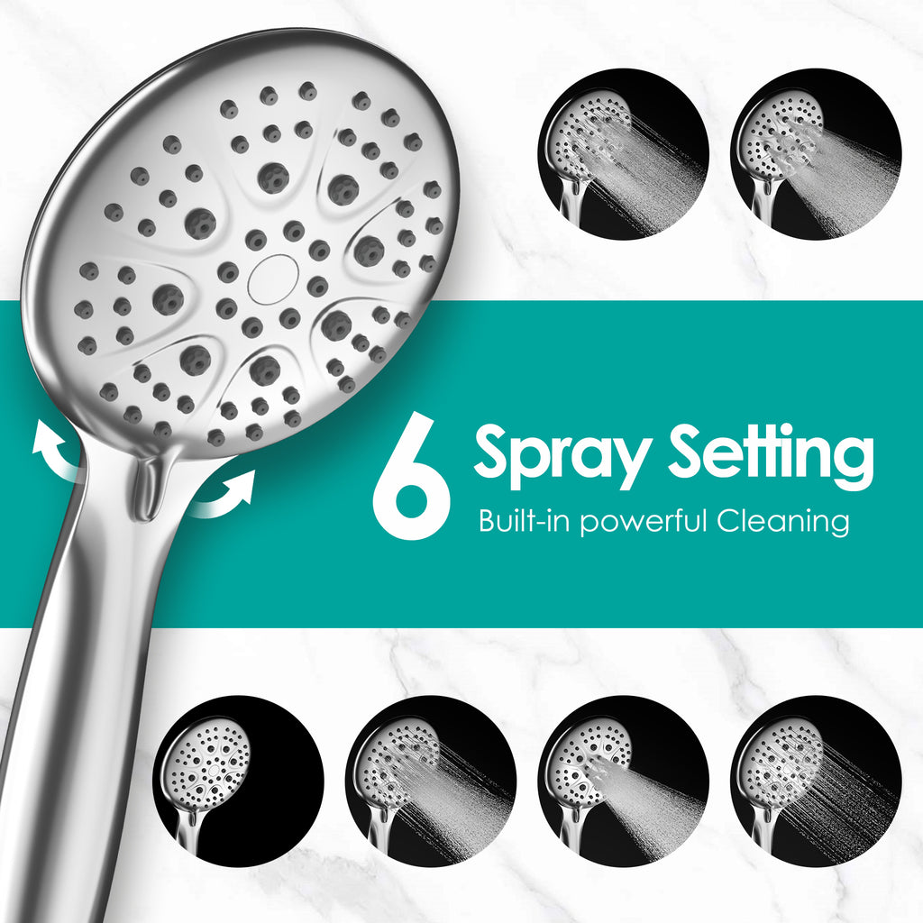 Round Rainfall Shower Head Combo