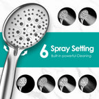 Round Rainfall Shower Head Combo