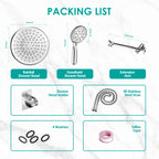 Round Rainfall Shower Head Combo