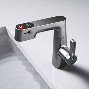 Jittgo Single-Hole Pull-Out Faucet with Temperature Display G450