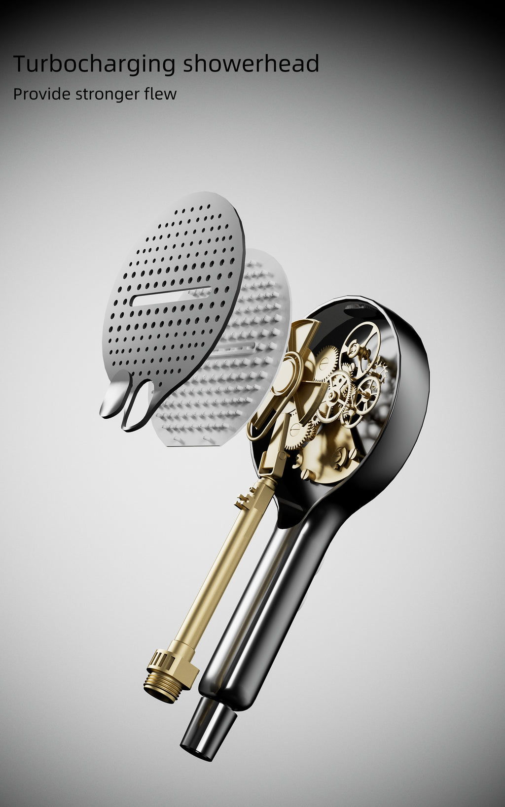 Jittgo Luxury shower system with piano key design E300H