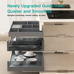 Pull Out Home Organizer Large Space Under-counter Plate Rack