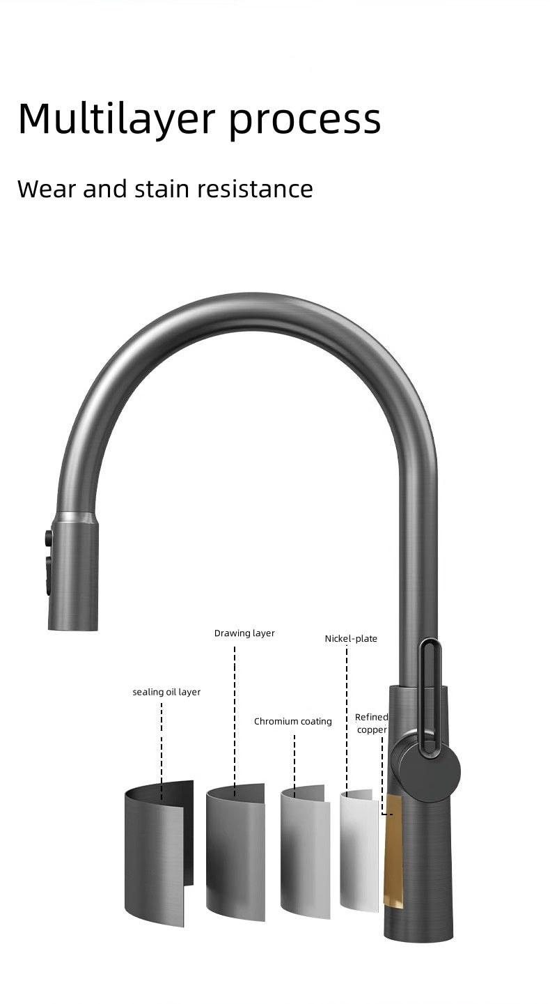 Jittgo Pull-Down Reversible Kitchen stainless Faucet JT -C26