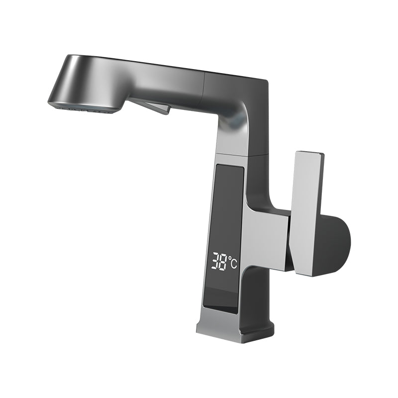 Jittgo Single-Hole Pull-Out Faucet with Temperature Display C350