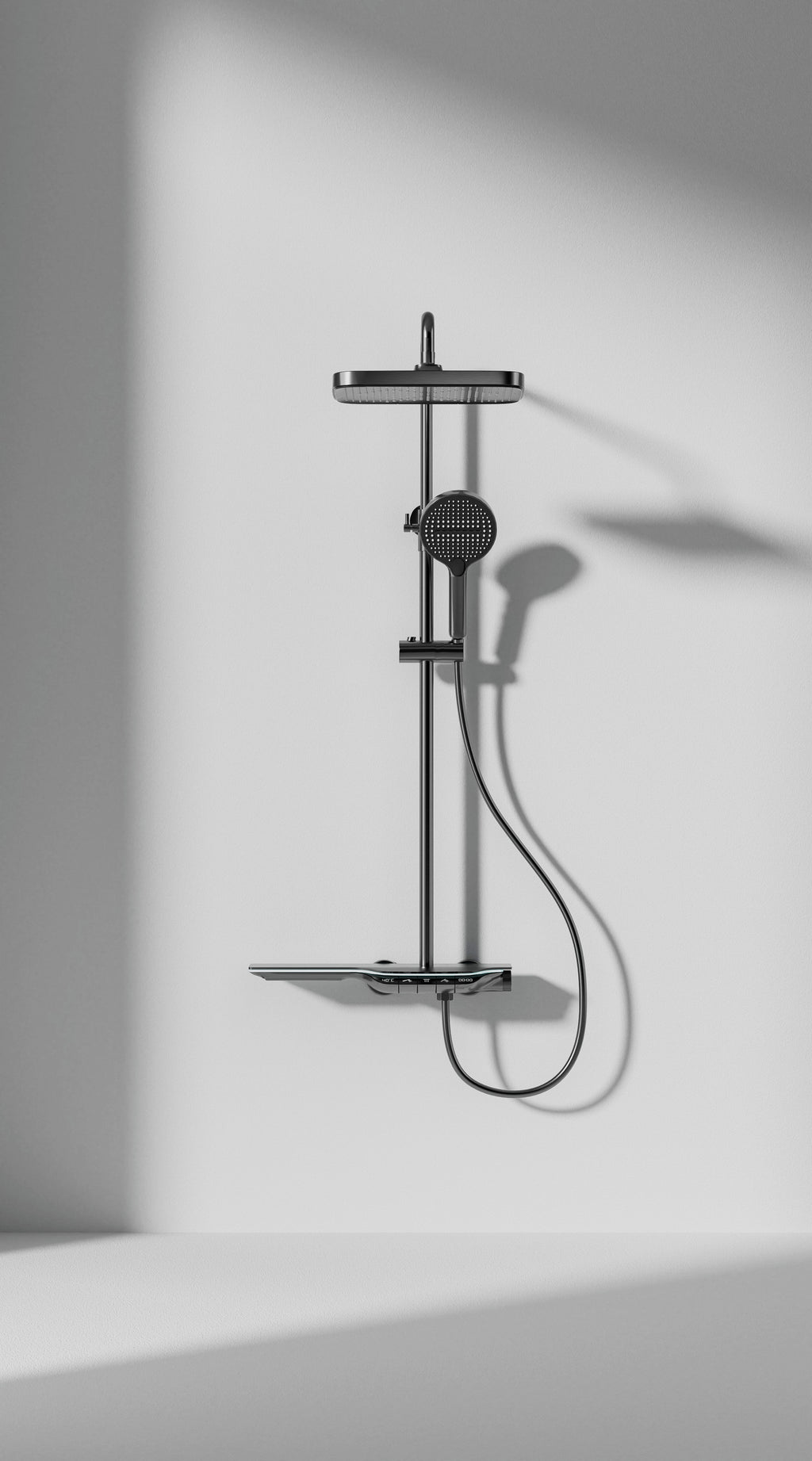 Jittgo Luxury shower system with piano key design E300H