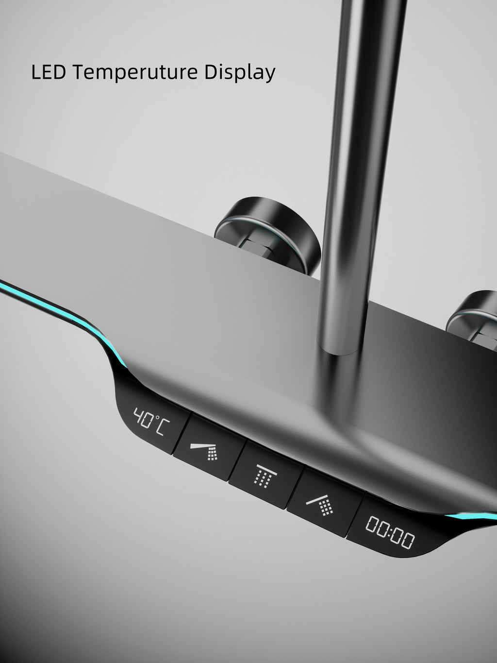 Jittgo Luxury shower system with piano key design E300H