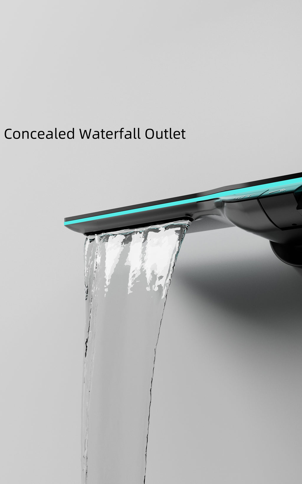 Jittgo Luxury shower system with piano key design E300H