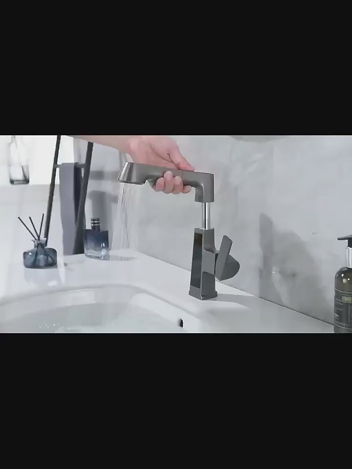 Jittgo Single-Hole Pull-Out Faucet with Temperature Display C350